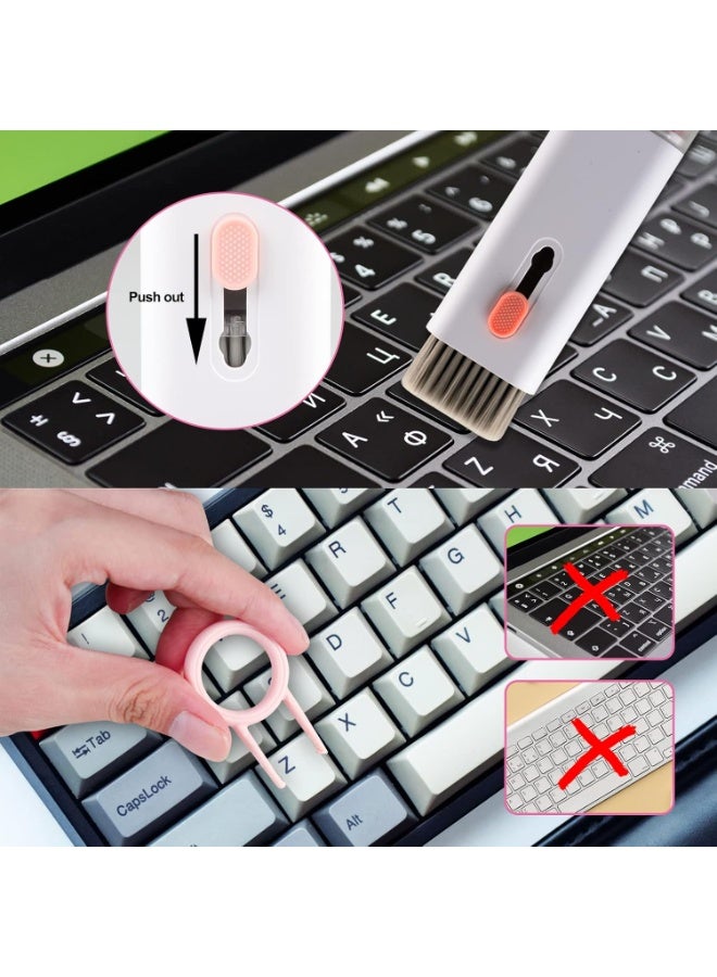 Keyboard Cleaning Kit 7 in 1 Electronic Cleaner Kit Multifunctional Cleaning Tool for PC, Monitor, Cell Phone, Computer, Earphones - Image 5